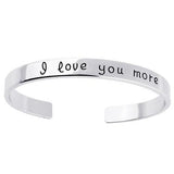 18k Gold Plated - I Love You More Bangle - itsthethought