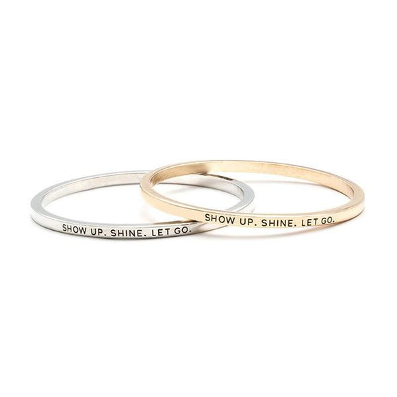 Show Up Shine Bangle - itsthethought