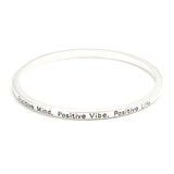 Positive Mind & Vibe Bangle - itsthethought