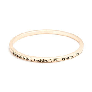 Positive Mind & Vibe Bangle - itsthethought