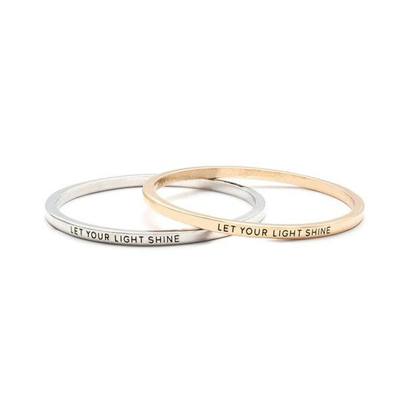 Let Your Light Shine Bangle - itsthethought