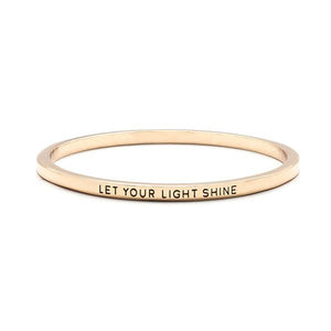 Let Your Light Shine Bangle - itsthethought