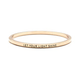 Let Your Light Shine Bangle - itsthethought