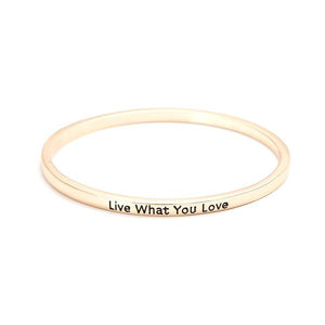 Live What You Love Bangle - itsthethought