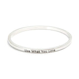 Live What You Love Bangle - itsthethought