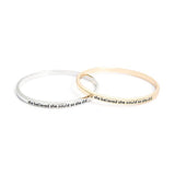 She Believed She Could So She Did Simple Bangle - itsthethought