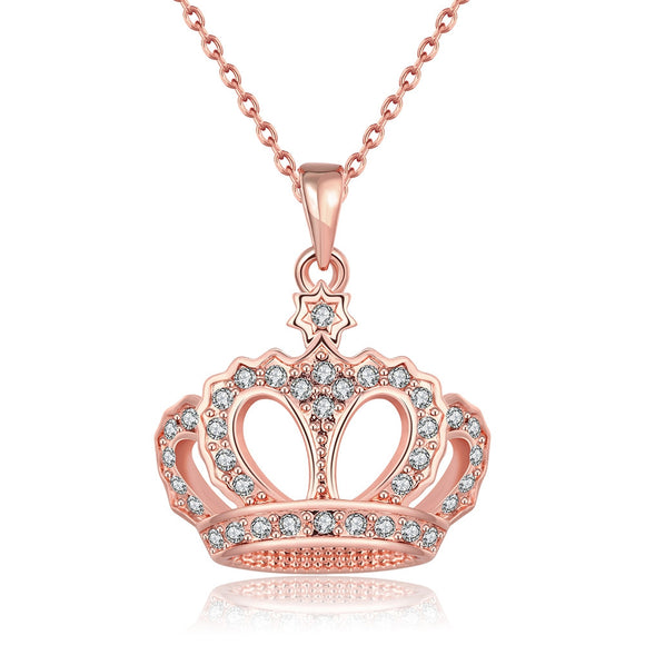 18K Rose Gold Plated Swag King Necklace - itsthethought