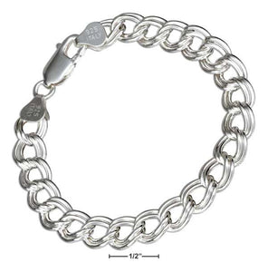 Sterling Silver 7" 8mm Charm Link Bracelet - itsthethought