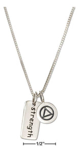 Sterling Silver 18" Recovery Strength Necklace - itsthethought